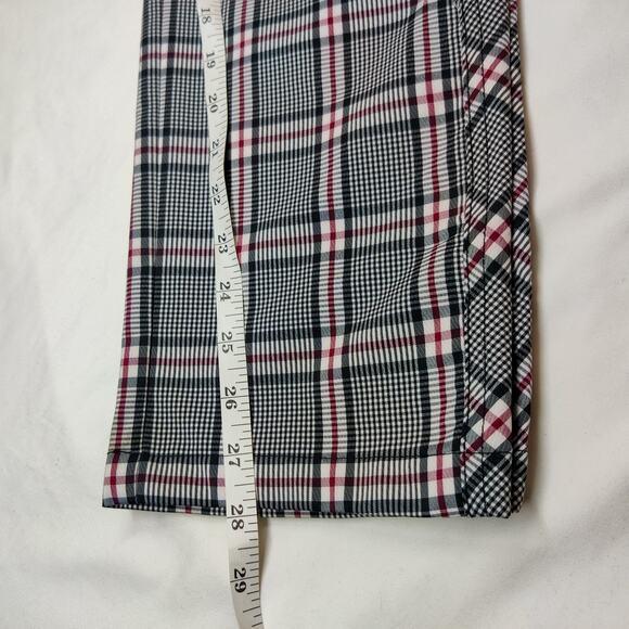 Daily Sports Born in Sweden Golf Pants Black Plaid 6 Technical Sporty Preppy - Picture 12 of 12